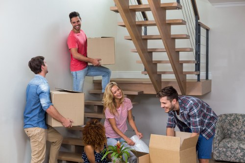 Removal team helping with a home move in Abbey Wood
