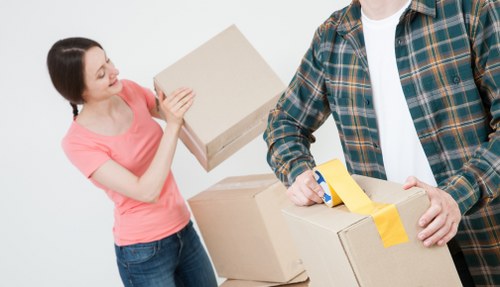 Local movers handling furniture and boxes in Abbey Wood