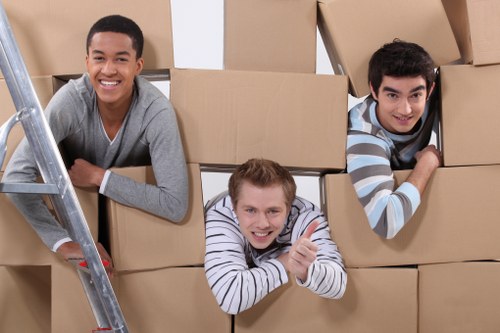 Packing office furniture and equipment for relocation