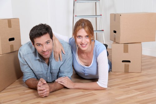 Local moving team handling residential packing and furniture protection