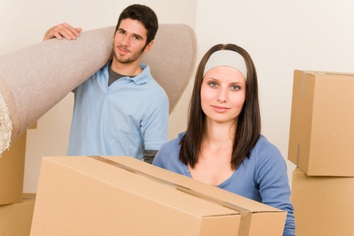 Furniture loading into a removal van in Abbey Wood